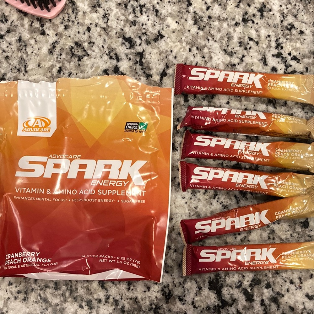 6 spark cranberry peach orange single packs